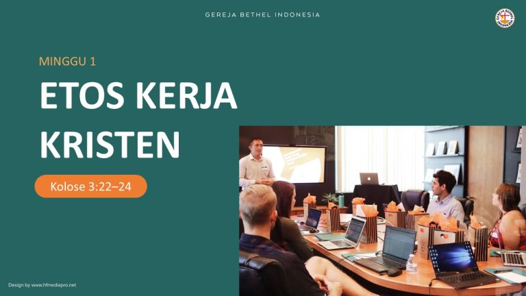 M1 – Etos Kerja Kristen