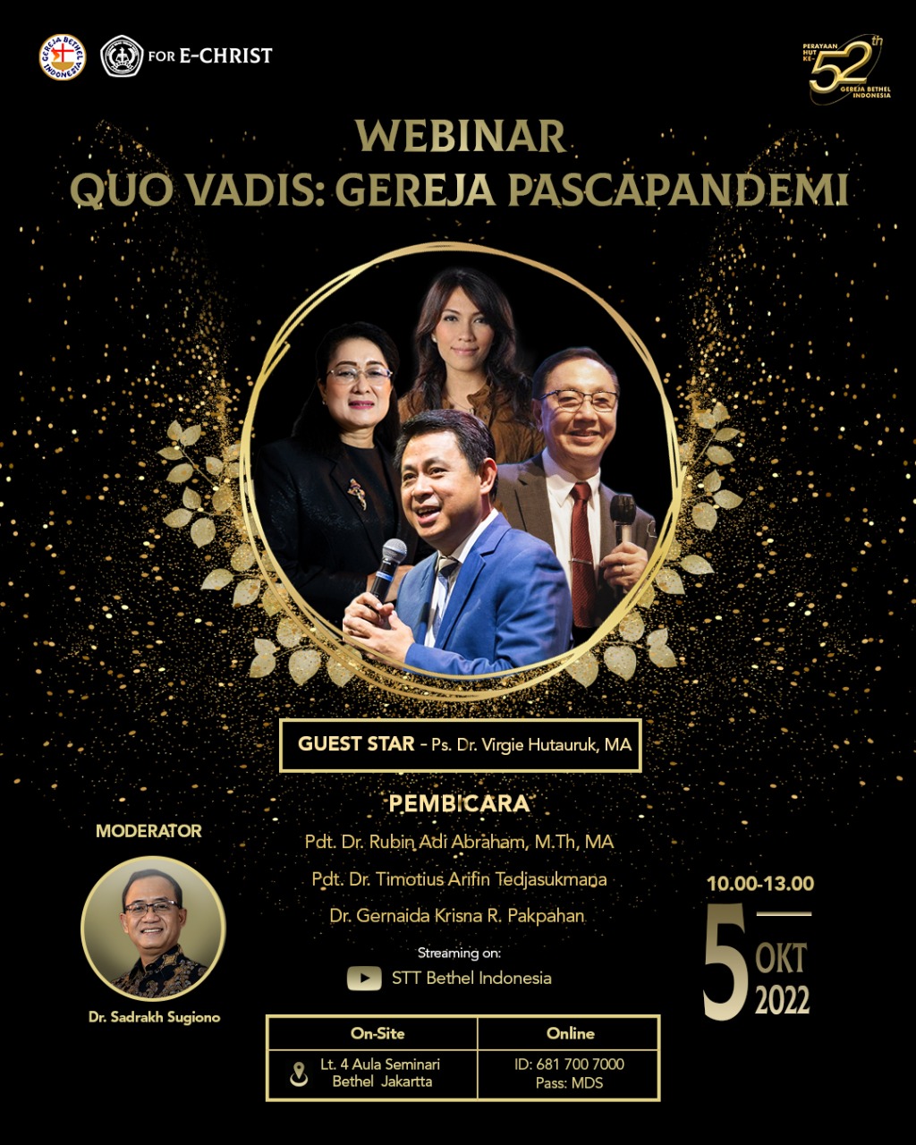 Read more about the article WEBINAR QUO VADIS : GEREJA PASCAPANDEMI